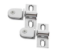 CLISPEED 2 pièces Charnières de Porte de Acier Inoxydable Pivot Robuste pour Porte Verre Support de Fixation Étanche pour Salle de Bain et Hôtel Remplacement