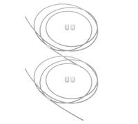 CLISPEED 2 pièces Corde de Filetage pour Filet de Panier Basket Câble Acier Plastifié Résistant pour Anneau de Basketball Extérieur et Intérieur Usage Scolaire et Communautaire