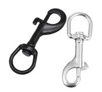 CLISPEED 2 pièces Crochets Snap Pivotants Acier Inoxydable pour Laisse de Chien Lot de Accessoires Robustes pour Attacher Corde Sacs