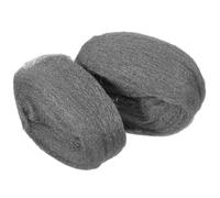 CLISPEED 2 Pièces de Laine D'acier pour Polissage et Nettoyage, Matériau en Fil D'acier, sans Rayure, pour Caoutchouc et Plastique, Usage Domestique et Construction