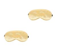 CLISPEED 2 Pièces de Sommeil Fille Imitation Soie Cache Yeux et Nuit Occultant pour Mariée et Demoiselle pour et de Mariage