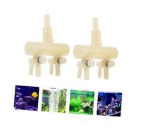 CLISPEED 2 pièces Distributeur Air Aquarium avec Valve de Séparateur de Flux Air pour Fish Tank Compatible Tuyaux Pratique