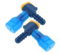 CLISPEED 2 Pièces Embout Buccal de Poche à Eau, Valve de Morsure Bleue | Silicone et Pp, Design Incliné, Remplacement Rapide, Étanchéité Fiable, pour Sports et Extérieur