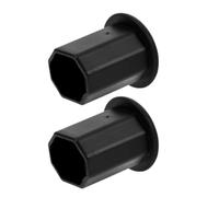 CLISPEED 2 Pièces Embout de Protection pour Bâton de Hockey Octogonal TPE | Installation Facile, Meilleure Prise en Main et Stabilité, Accessoire Solide pour Poignée de Crosse de Hockey