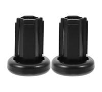 CLISPEED 2 Pièces Embout de Protection pour Crosse de Hockey Noir en ABS | Tube de Rechange, Butée D’extrémité pour Stabilité, Usage Match de Hockey Glace