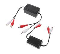 CLISPEED 2 Pièces Filtre de Bruit pour Voiture Isolateur de Boucle de Terre pour Audio Automobile Amplificateur et Stéréo Domestique Améliore la Qualité Sonore et Réduit les