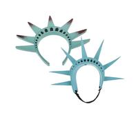 CLISPEED 2 Pièces Headband Statue Liberté Vert Costume Unisexe Accessoire pour Halloween Fêtes et Cosplay Garçon Fille Adultes