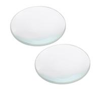 CLISPEED 2 pièces Lentilles Convexes Double Diamètre Focale Verre Transparent pour Enseignement Physique et Kits Optiques Scientifiques