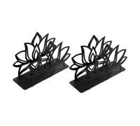 CLISPEED 2 pièces Lot de Porte-serviettes Métal Lotus Décoratif Autoportant pour Table Distributeur Papier Pratique et Élégant pour Cuisine et Restaurant