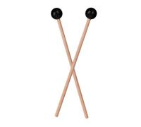 CLISPEED 2 pièces Maillets Xylophone Légers Bois Baguettes Tambour Acier Maillets Caoutchouc Petits Instruments Percussion Portables pour Musique