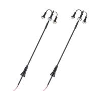 CLISPEED 2 pièces Modèle de Lampadaire pour Décor de Maquette Lumière Chaude Matériau et Résistant Adapté pour Scène de Paysage et Bac à Sable