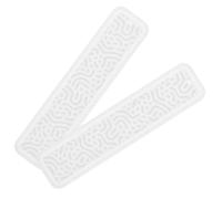 CLISPEED 2 pièces Moule Silicone Réutilisable pour Époxy Texture Rayée Moule DIY pour Création de Marque Pages et Pendentifs Décoratifs