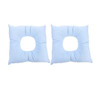 CLISPEED 2 Pièces Oreiller De Voyage Doux Oreiller De Massage Pour Le Visage Du Salon De Massage Blue Tissu Carte En Polyester