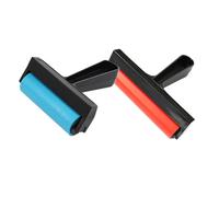 CLISPEED 2 pièces Outil Art pour DIY Peinture Diamant Caoutchouc Pression pour Maroufler Stratifié Accessoire Versatile pour Loisirs Créatifs et Linogravure Poignée Métal Facile à Utiliser