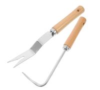 CLISPEED 2 Pièces Outil Manuel de Désherbage et Déracinement | Compact et Léger, Finition Kaki, Nettoyage Facile, pour Jardinage Domestique et Terres Agricoles