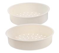 CLISPEED 2 pièces Panier Vapeur Épais Accessoires pour Cuiseur à Riz Résistant Chaleur Surface Lisse pour Vapeur Buns Poisson Légumes