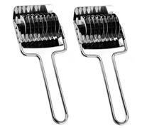 CLISPEED 2 pièces Pasta Maker Set Acier Inoxydable pour Cuisine Cutter Multi-usage pour Ciboule et Légumes Résistant Ustensile Compact pour Préparation des Tagliatelles et Nouilles