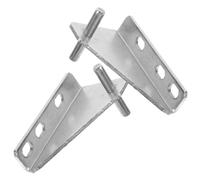 CLISPEED 2 pièces Paumelles Acier Inoxydable pour Porte de Congélateur Charnières Métalliques Robustes avec Capuchon Caoutchouc Anti-bruit Compatibles Réfrigérateur et Congélateur