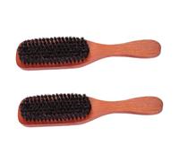 CLISPEED 2 pièces Peigne Bois avec Brosse Poils de Sanglier Peigne de Coiffure Doux pour Massage et Voyage Outil de Soins Familial