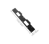 CLISPEED 2 Pièces Plaque de Verrouillage Porte Renforcée à Double Trou Plaque de Gâche pour Cadre Porte Protection Effraction Résistante et Installation Facile