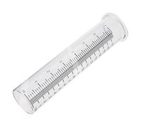 CLISPEED 2 pièces Pluviomètre Tube à Essai Verre Borosilicaté Instrument de Mesure Précis pour Jardin Extérieur Échelle Agrandie Facile à Lire Collecte Pluie Pratique pour Agriculture et