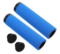 CLISPEED 2 pièces Poignées de Vélo Éponge avec Verrouillage Ferme Grips Amortisseurs Anti-Vibrations pour VTT et Scooters Confort Ergonomique pour Longues Distances Lot de Bleu