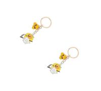 CLISPEED 2 Pièces Porte Clés Halloween Décoration et Portable Pendentif Citrouille Mignon pour Fête et Sac Accessoire Unique et Compact