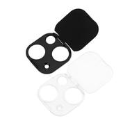 CLISPEED 2 pièces Protection Objectif Téléphone Cache Lentille Plastique Compatible Coque Protection Caméra Anti-rayures Transparente et Noire Accessoires Mobiles Durables et Résistants
