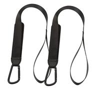 CLISPEED 2 pièces Sangles de Remplacement pour Poussette Harnais Attache pour Chaise Haute et Poussette Installation Facile Noir