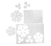 CLISPEED 2 Pièces Shrink Film Sheets Semi Transparent Peony Design Precut Heat Shrink Plastic for DIY Hairpin Accessories and Craft Projects