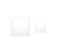 CLISPEED 2 pièces Tampon Scrapbooking Carré Transparent Blocs Acryliques Durables avec Coins Arrondis Plaques de Gaufrage pour Journaux Intimes et Loisirs Créatifs