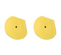 CLISPEED 2 Pièces Tee de Balle D'entraînement en Caoutchouc Jaune Flexible | Accessoire de Pratique, Sensation Professionnelle, pour Activités de Golf