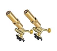 CLISPEED 2 Pièces Tête de Torche à Flamme Réglable Allume Feu Portable pour Camping Cuisine Bbq Résistante Haute Température Polyvalente pour Soudage et Brasage