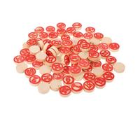 CLISPEED 2 Sets de Pièces D'échecs en Bois Numéros, Faciles à Tenir, pour Jeux de Bingo et Jeux de Société à Deux Joueurs