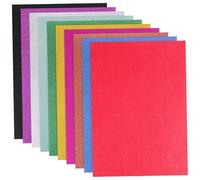 CLISPEED 20 feuilles Papier Cartonné Autocollant Pailleté Couleurs Assorties Papier DIY pour Bricolage Cartes Invitation Décoration Créative