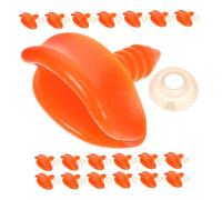 CLISPEED 20 pièces Bec de Canard Plastique avec Joint Accessoires pour Bricolage Jouets et Poupées Bec Réutilisable pour Création de Canards et Marionnettes