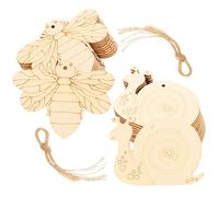 CLISPEED 20 pièces Découpes Insectes à Peindre DIY Formes Naturelles Sans Burr Matériau Solide pour Loisirs Créatifs et Décoration Festive