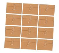 CLISPEED 20 pièces Enveloppes Vintage Papier Kraft Lot de Enveloppes Cartonnées avec Fermeture à Lien pour Invitations Lettres et Rangement Organisateur Dimensions