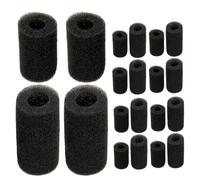 CLISPEED 20 Pièces Éponge de Préfiltre Aquarium Protège Entrée Eau Haute Densité Résistante et Réutilisable pour Filtration et Nettoyage Réservoir Poissons Lot Mixte Grand et Petit