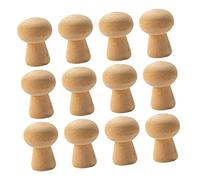 CLISPEED 20 pièces Jouets Non Peints Forme Champignon Kit Créatif Dessin Garçon Fille Décor Éducatif