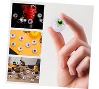 CLISPEED 20 Pièces Lot de Balles Rebondissantes Yeux Halloween Multicolores Jouets Décorations Fête Horreur Sûr Plastique PP
