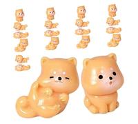 CLISPEED 20 Pièces Mini Dog Figurines for DIY Crafting Realistic Resin Puppy Sculptures Small Dog Decorations for Indoor Desktop Garden Fairy Garden Bonsai Micro Landscape Art Ornaments