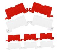 CLISPEED 20 pièces Mini Panneaux de Signalisation Routière Barrières de Circulation Blanches et Rouges Accessoires de Modélisme pour Pistes de Voitures Télécommandées Jeu Éducatif Sécurité