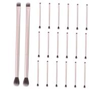 CLISPEED 20 pièces Pinceaux Maquillage Double-embout Brosse Fard Paupières Blending Brush Multifonction