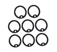 CLISPEED 20 pièces Silicone Dog Tag Silencers Circles Practical Noise Reducers for Pet Identification Tags and Stretchable Accessories for Dog Medals