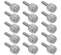 CLISPEED 20 Pièces Vis à Molette Acier Inoxydable Vis Moletées à Tête Plate pour Étalons de Mesure de Serrage Précises pour Outils de Maintenance et Ateliers