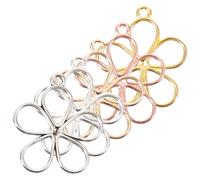 CLISPEED 200 Pièces Breloques Forme de Pétale pour Création de Bijoux Pendentifs Décoratifs Vieilli Or Rose Or Brillant pour Diy Artisanat et Accessoires de Bijoux