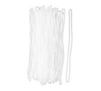 CLISPEED 200 pièces Lanières de Suspension Transparentes PVC pour Étiquettes Bagages Sangles Légères et Confortables pour Bureau Voyage et Usage Quotidien
