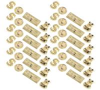 CLISPEED 200 Pièces Nail Charms Set Assorted Money Bag Coin Metal Nail Art Accessories Lightweight Flatback Rhinestone Decor For DIY Manicure Party