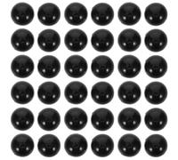 CLISPEED 200 pièces Yeux Poupée Plastique Demi-Rond Noir Flat Back pour Amigurumi Peluche et Création de Jouets DIY Accessoires Réalistes pour Réparation et Fabrication de Poupées